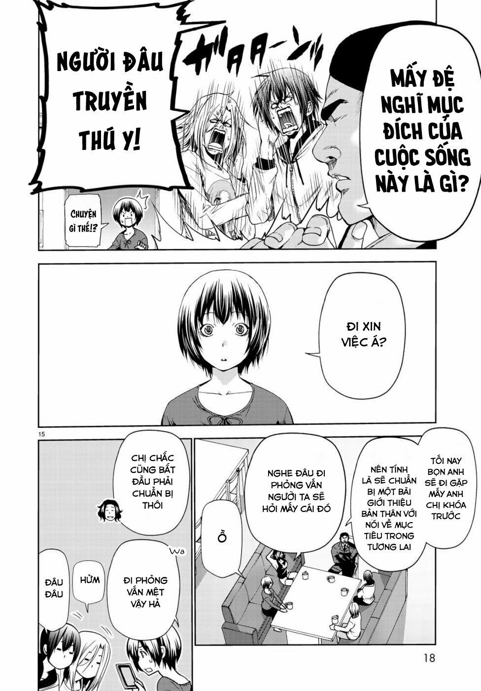 cô gái thích lặn - grand blue chapter 58 14