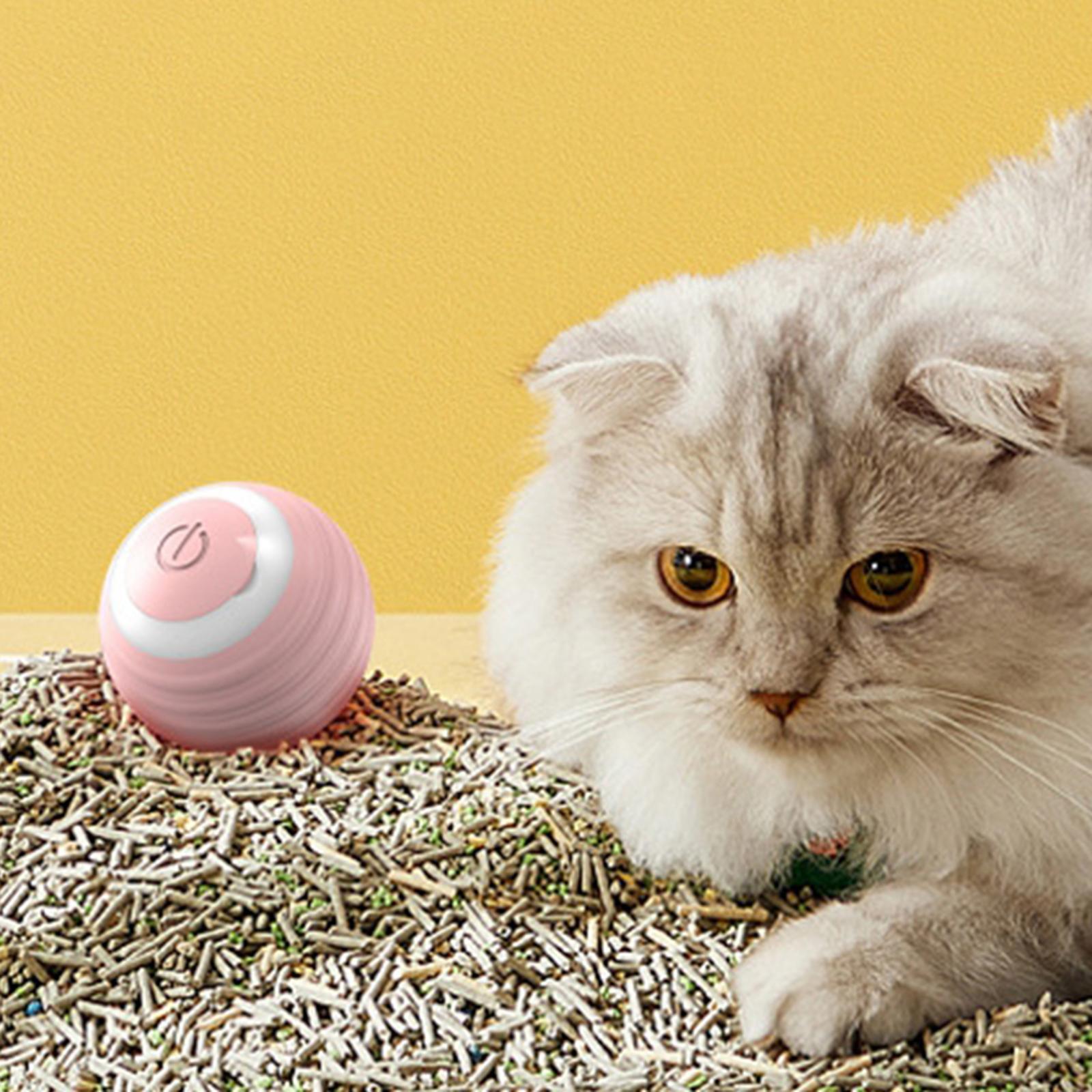 Automatic Cats Ball Interactive Toy, Indoor Cats Moving Toy Bouncing Rolling Ball Pet Balls Funny Training Toy
