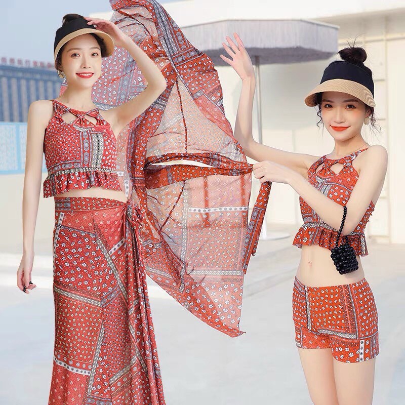 Bộ Đồ Bơi Nữ, Bộ Bikini 3 Món có Đệm ngực hàng cao cấp