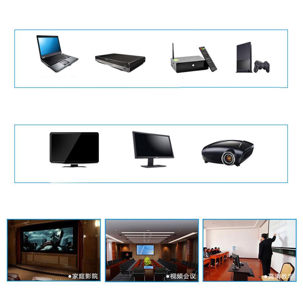 60M   Extender HDMI2.0 Splitter  Signal Amplifier Booster Adapter