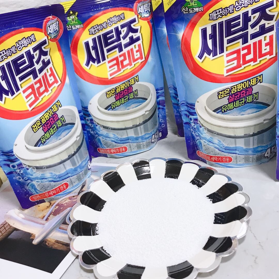 (Comvo 02 gói) Bột Tẩy Lồng Máy Giặt 450g Loại Bỏ Nhanh Chóng Cặn Bẩn