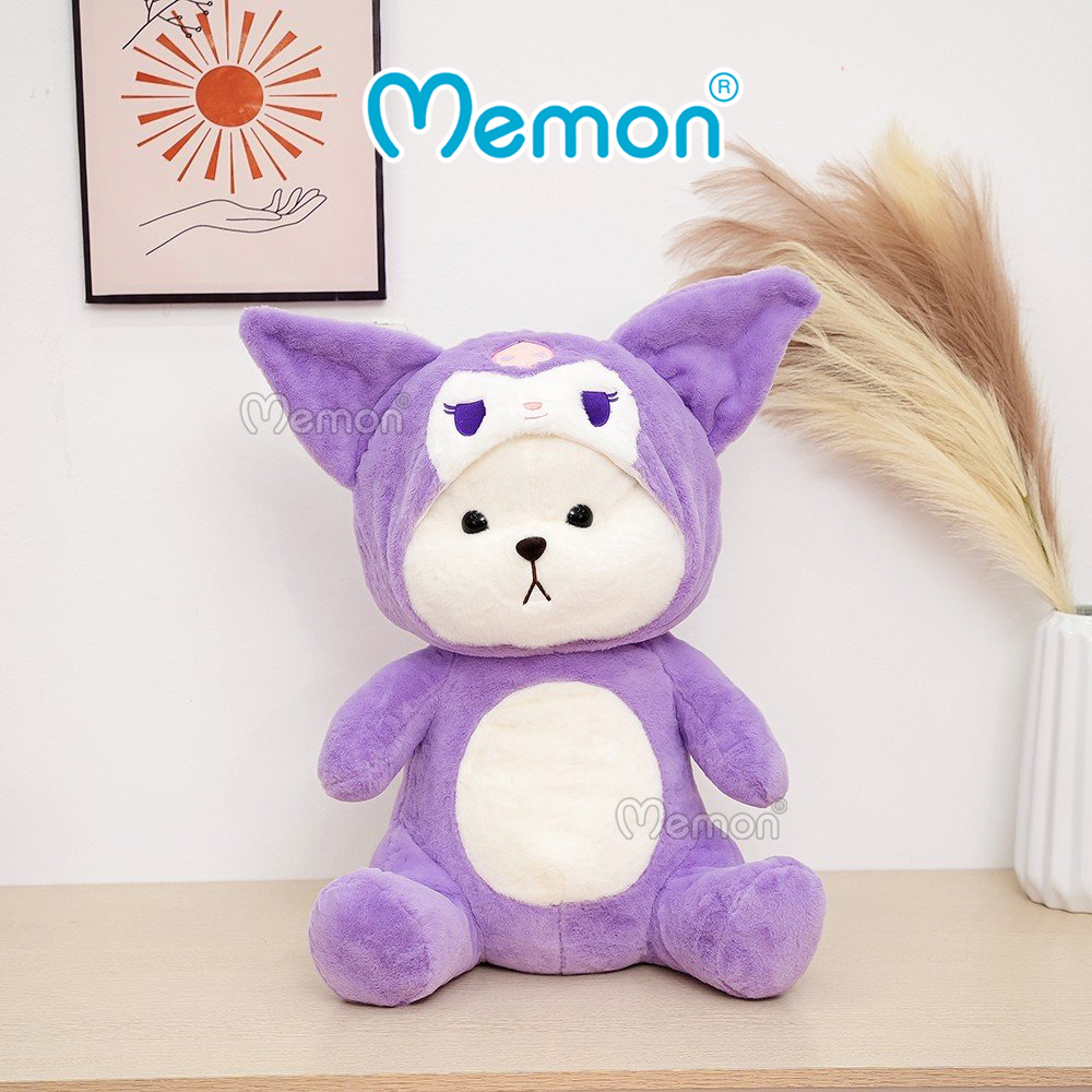 Gấu Bông Teddy Lena Cosplay Kuromi 25cm - 50cm Cao Cấp Memon