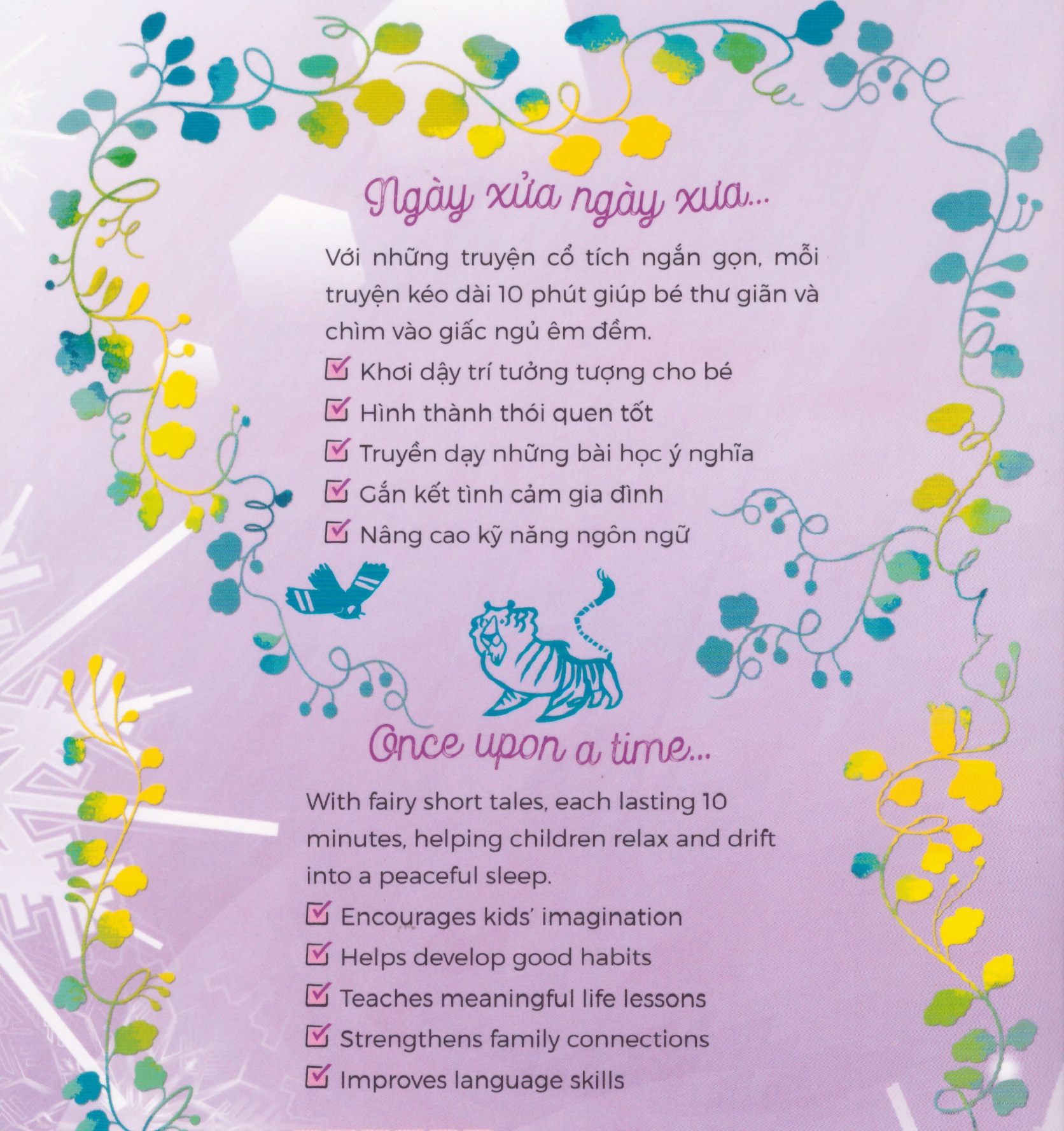 10 Ten-Minute Bedtime Stories - 10 phút đọc truyện trước giờ đi ngủ (Truyện kinh điển - Classic Stories)  - Song ngữ Việt Anh, tặng kèm file nghe Audio book