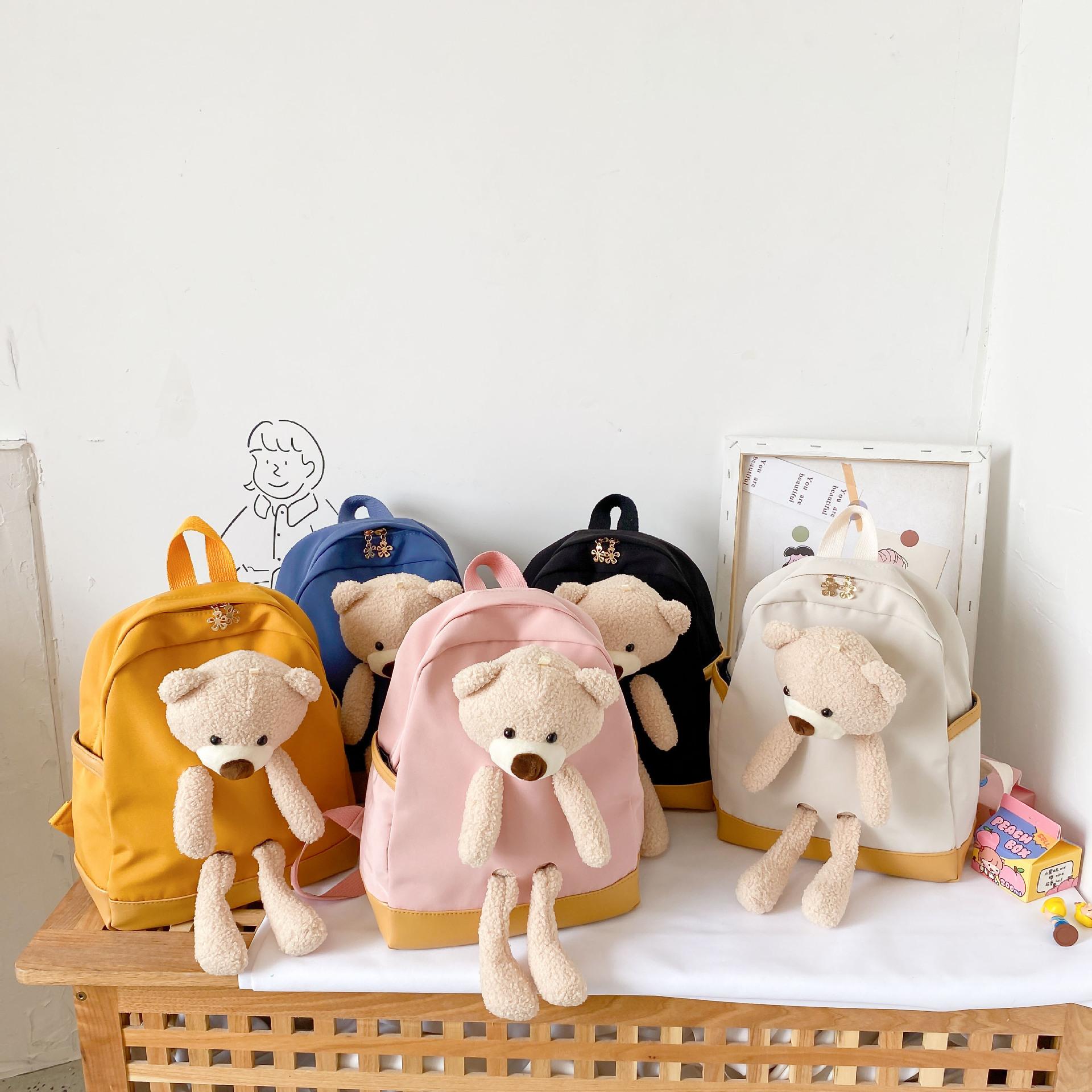 Hoạt Hình Nylon Trẻ Em Ba Lô Trẻ Em Mẫu Giáo Trường Túi Ba Lô Bé Trai Bé Gái Mẫu Giáo Bé Tập Đi Dễ Thương Có Túi