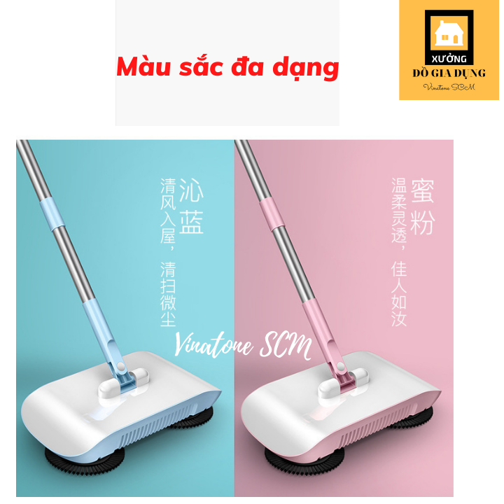 Chổi quét nhà, hút bụi, lau nhà (3 in1)[HÀNG LOẠI 1] thông minh xoay 360* dọn dẹp nhà cửa siêu tiện lợi (Video quay trưc tiếp ở cuối