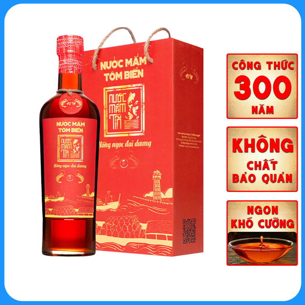 Đặc Sản Phan Thiết - Nước Mắm Tĩn Tôm Biển Độ Đạm 45N Tự Nhiên Chai 500Ml Hồng Ngọc Đại Dương Nước Mắm Nguyên Chất Truyền Thống Sạch Cốt Nhĩ Đặc Biệt Từ Tôm Biển Tươi Không Chất Bảo Quản.