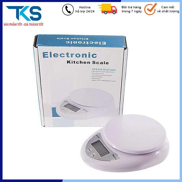 Cân tiểu ly tối đa 5kg, chạy bằng pin, Cân điện tử thực phẩm cho nhà bếp Electronic kitchen