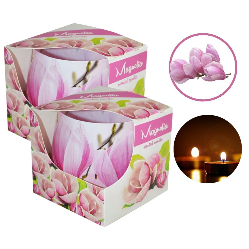 Combo 2 ly nến thơm tinh dầu Admit Magnolia 100g - hoa mộc lan, nến trang trí, thơm phòng, thư giãn, khử mùi