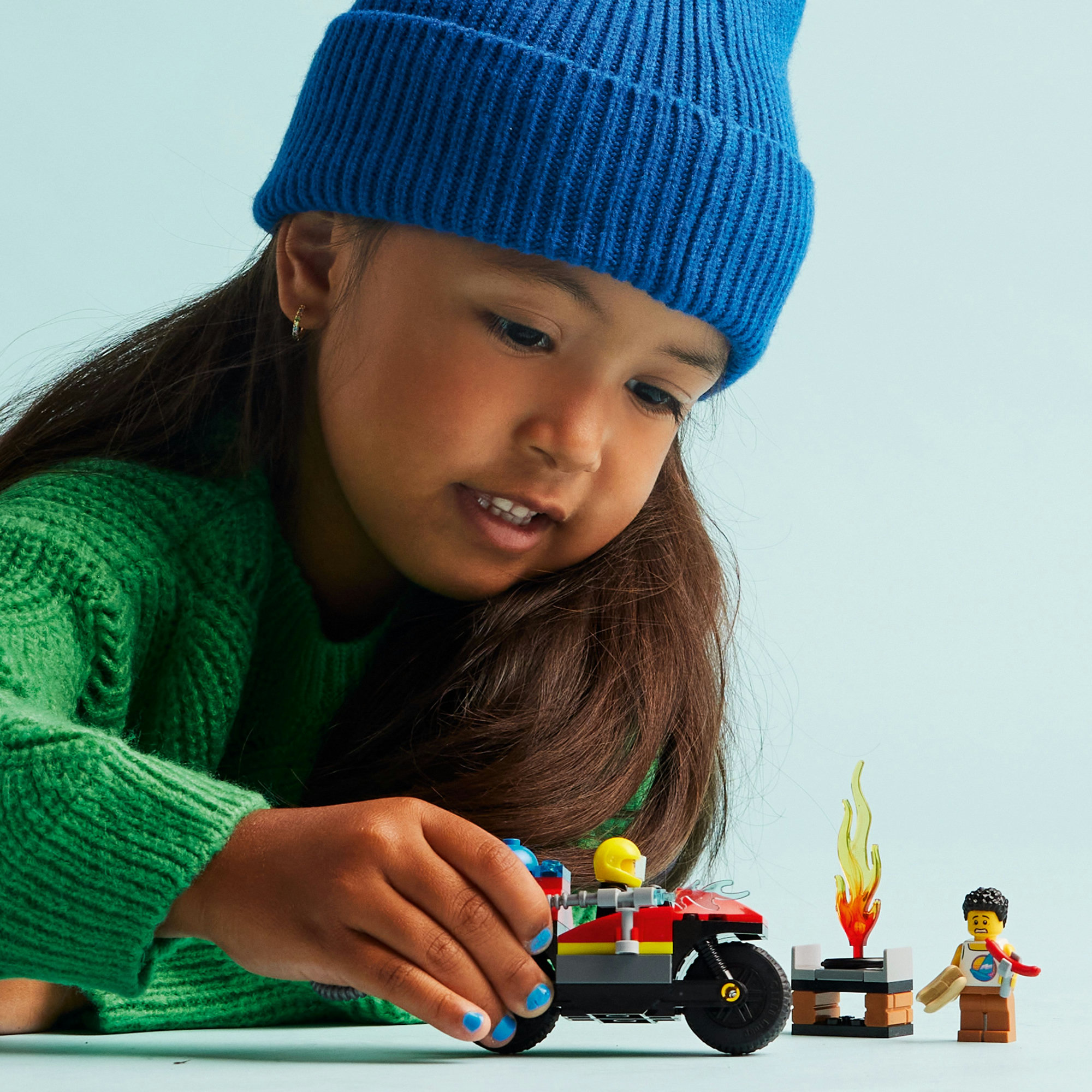 LEGO CITY 60410 Đồ chơi lắp ráp Xe mô tô cứu hỏa (57 chi tiết)