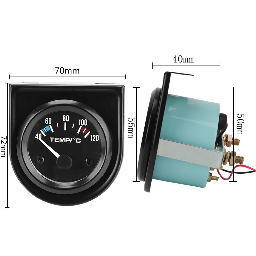 Đồng hồ đo áp suất dầu 2" 52mm 0-100PSI 12V thông dụng cho xe hơi