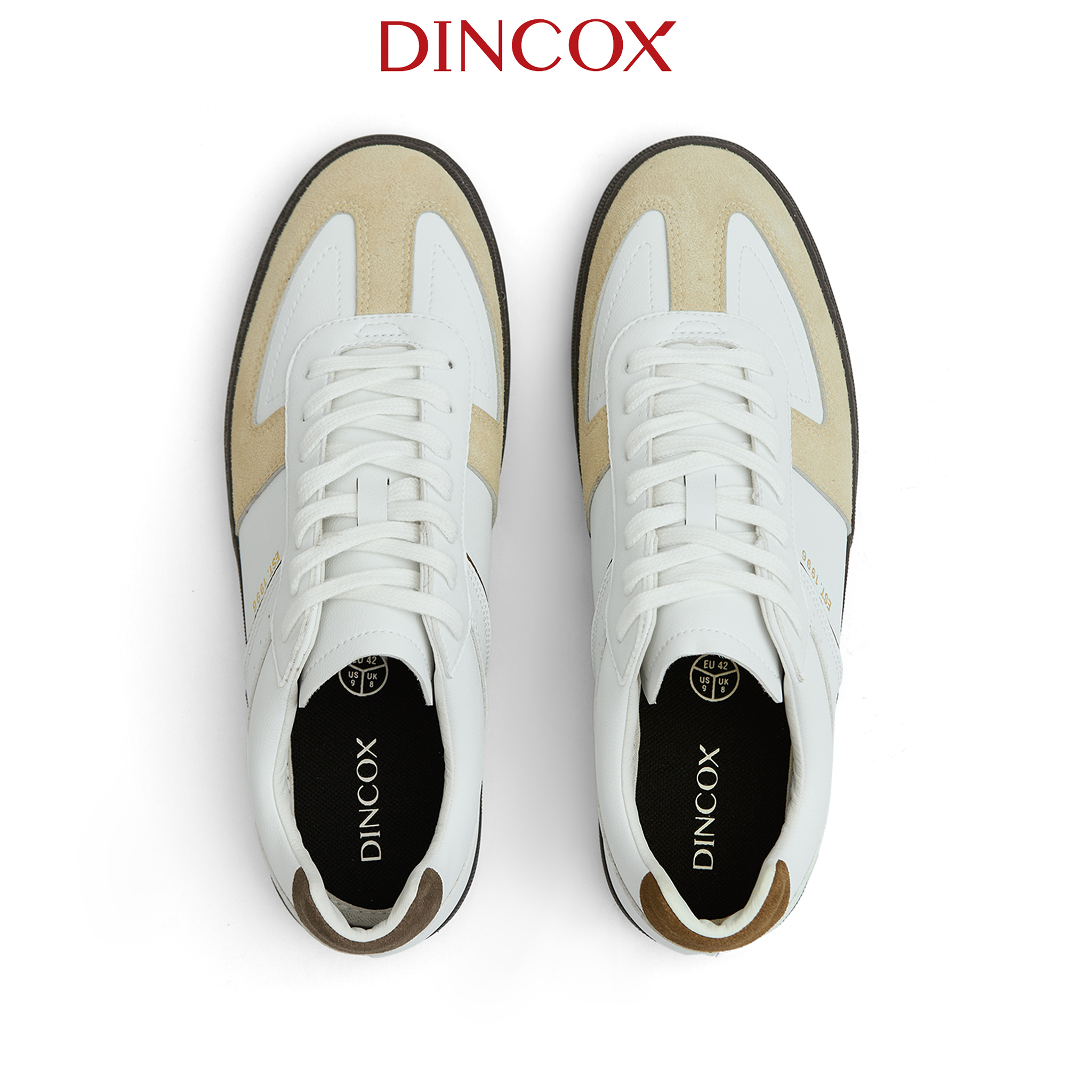 Giày Sneaker Da - GAT Shoes Nam Nữ DC36 White Dune Dincox Shoes