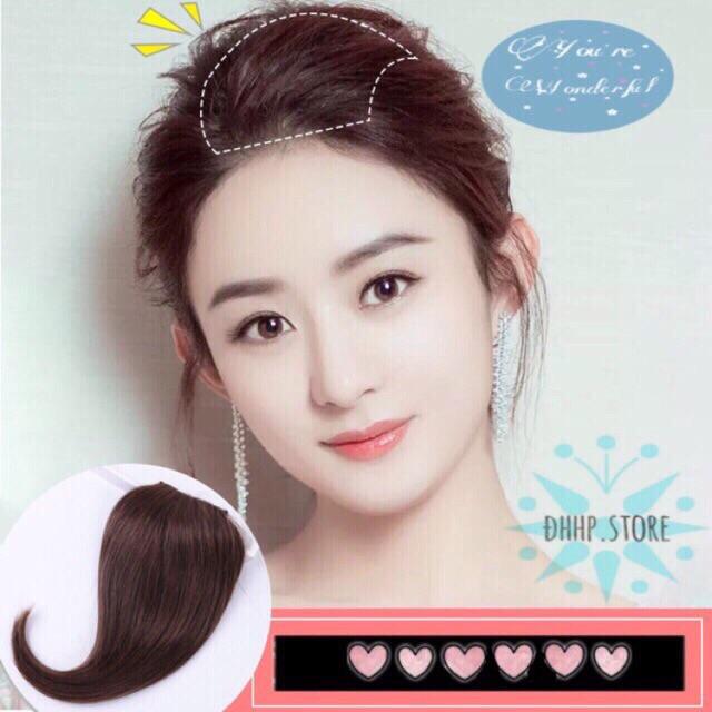 Tóc giả kẹp phồng che mái hói