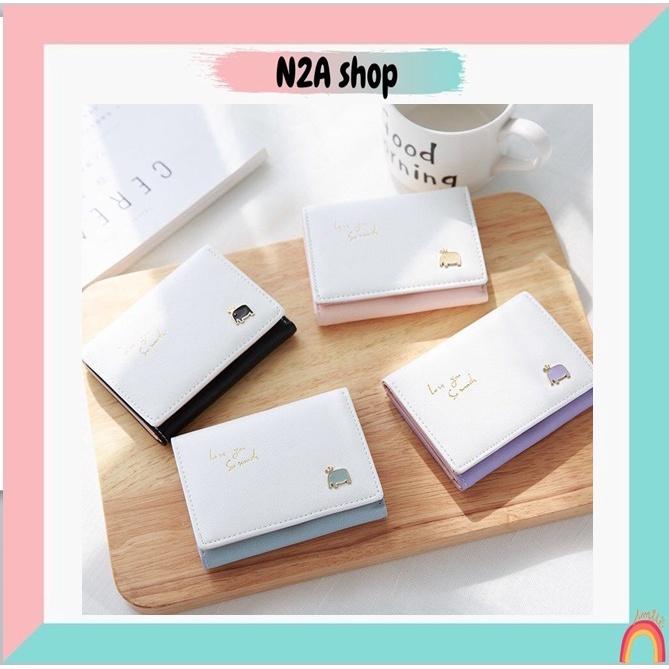 Ví nữ mini Ví ngắn hình con VOI 3 màu N2a shop