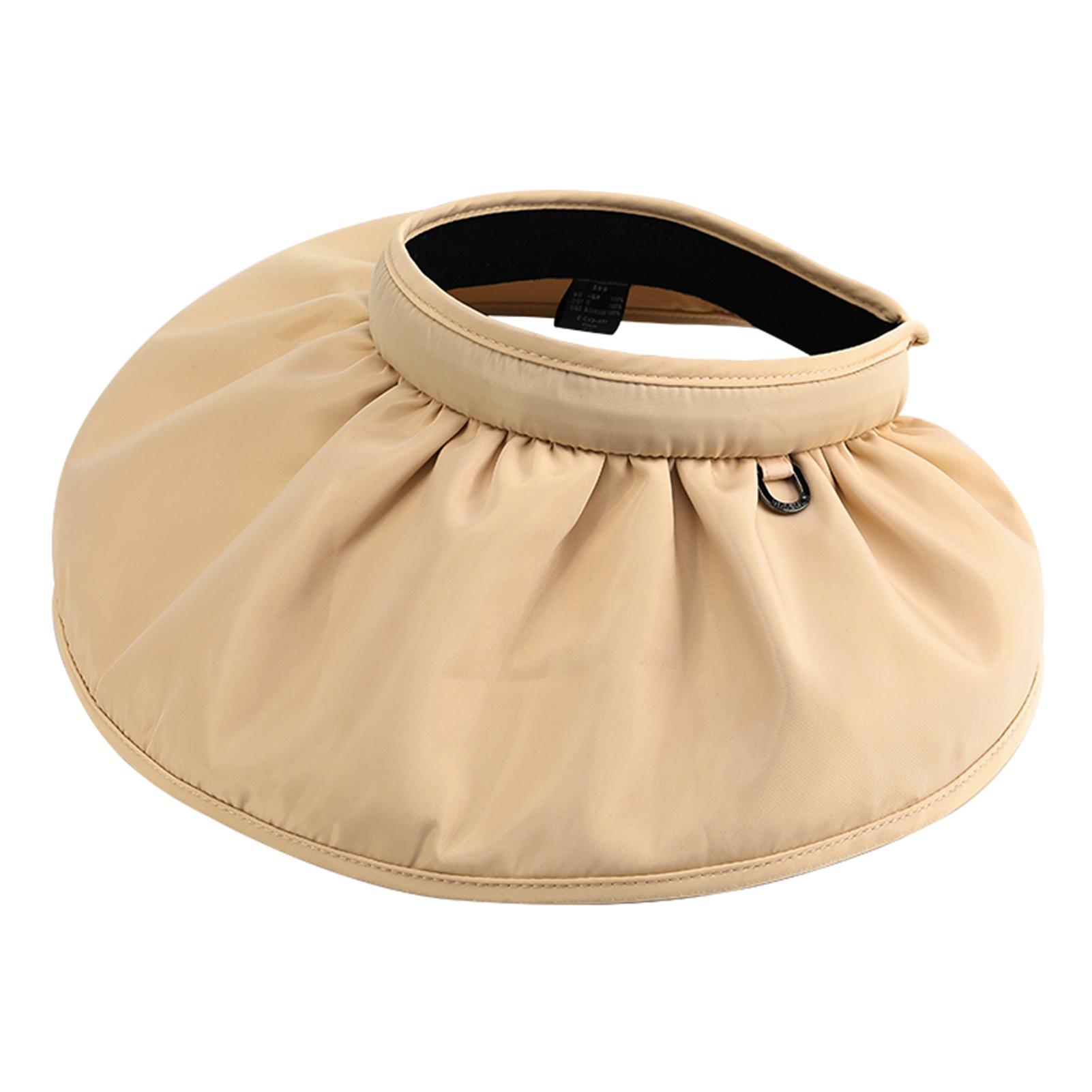 Mũ rộng vành hở đầu che nắng cho nữ Được làm từ cotton và polyester, tạo cảm giác thoải mái khi đội