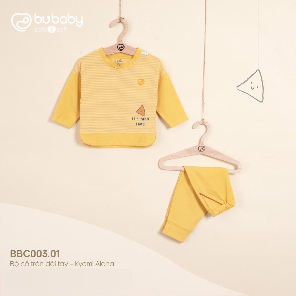 Bộ quần áo dài tay 5 màu Bamboo Cotton Bu, Bu baby Kyomi Aloha BBC003.01 cho bé 6m - 4Y