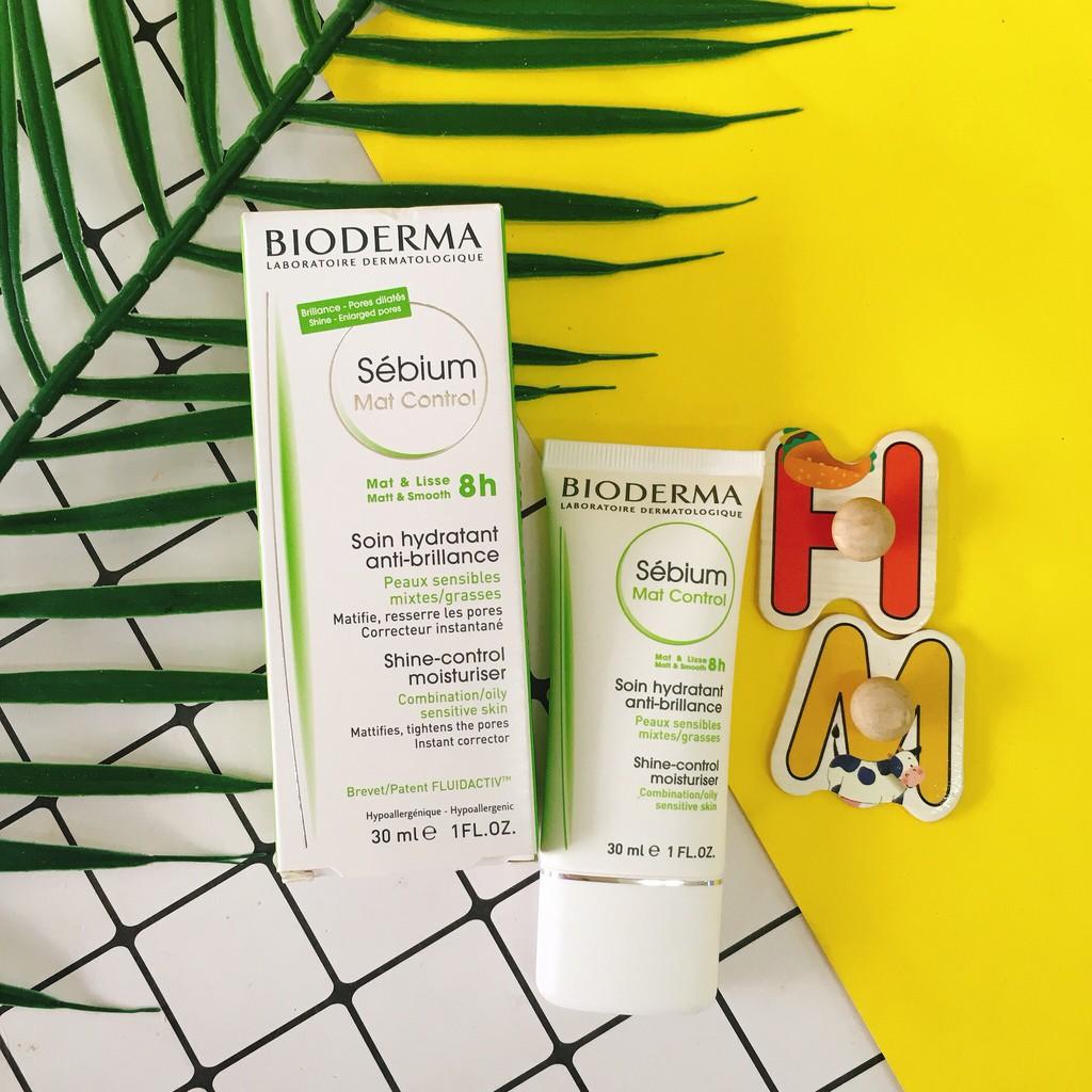 Kem Dưỡng Ẩm Kiềm Dầu Bioderma Sébium Mat Control Thu Nhỏ Lỗ Chân Lông 30ml