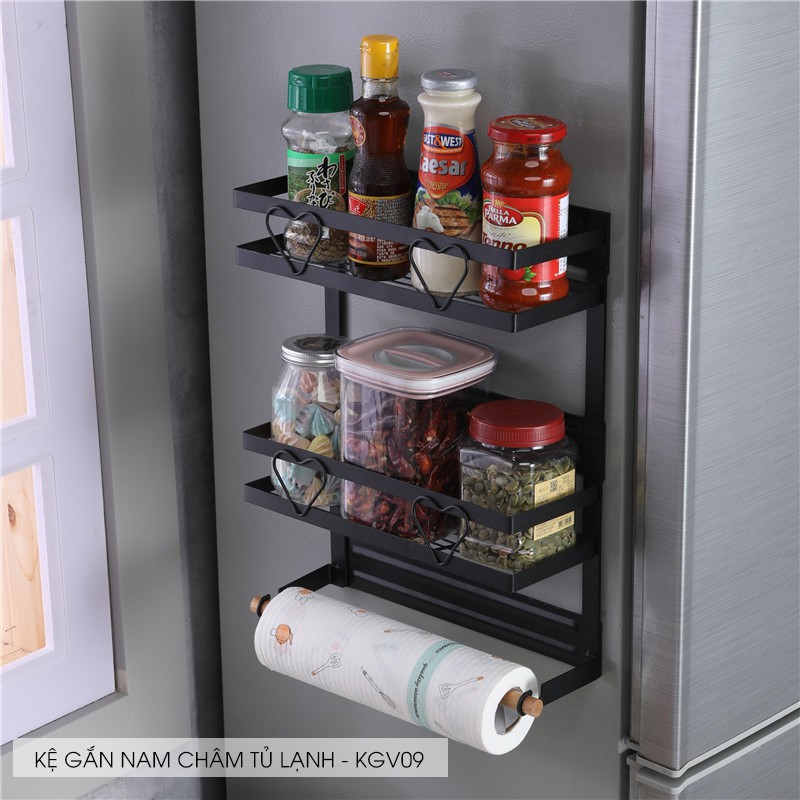 Kệ để đồ đa năng gắn tủ lạnh  tiện lợi KGV09