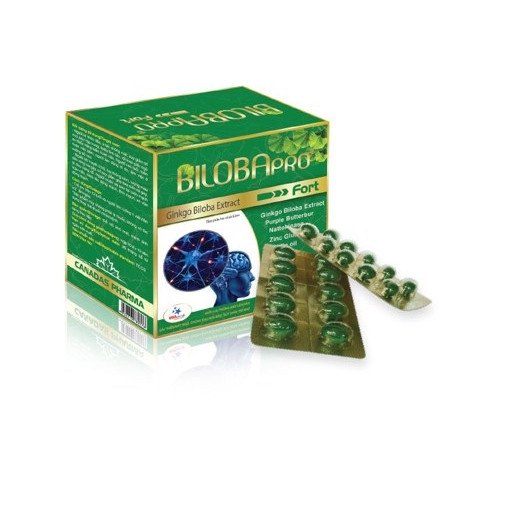 TPBVSK BilobaPro Fort - Tăng cường máu lên não, cải thiện mất ngủ, đau nửa đầu, suy giảm trí nhớ,...