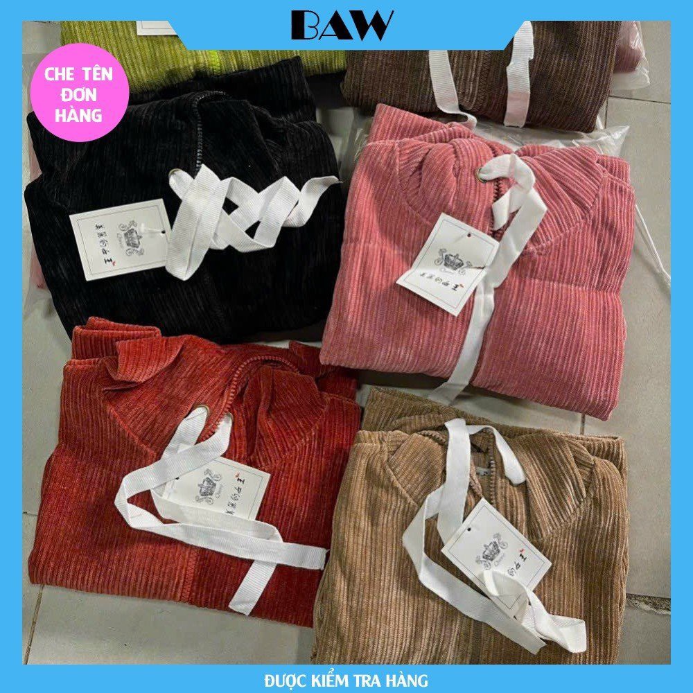 Áo Khoác Nữ Đẹp, Áo Khoác Nữ Form Rộng, Áo Khoác Nữ Chống Nắng Gân Nhung Cao Cấp Có Túi Trong Tay Xỏ Ngón Thương Hiệu Baw AK91