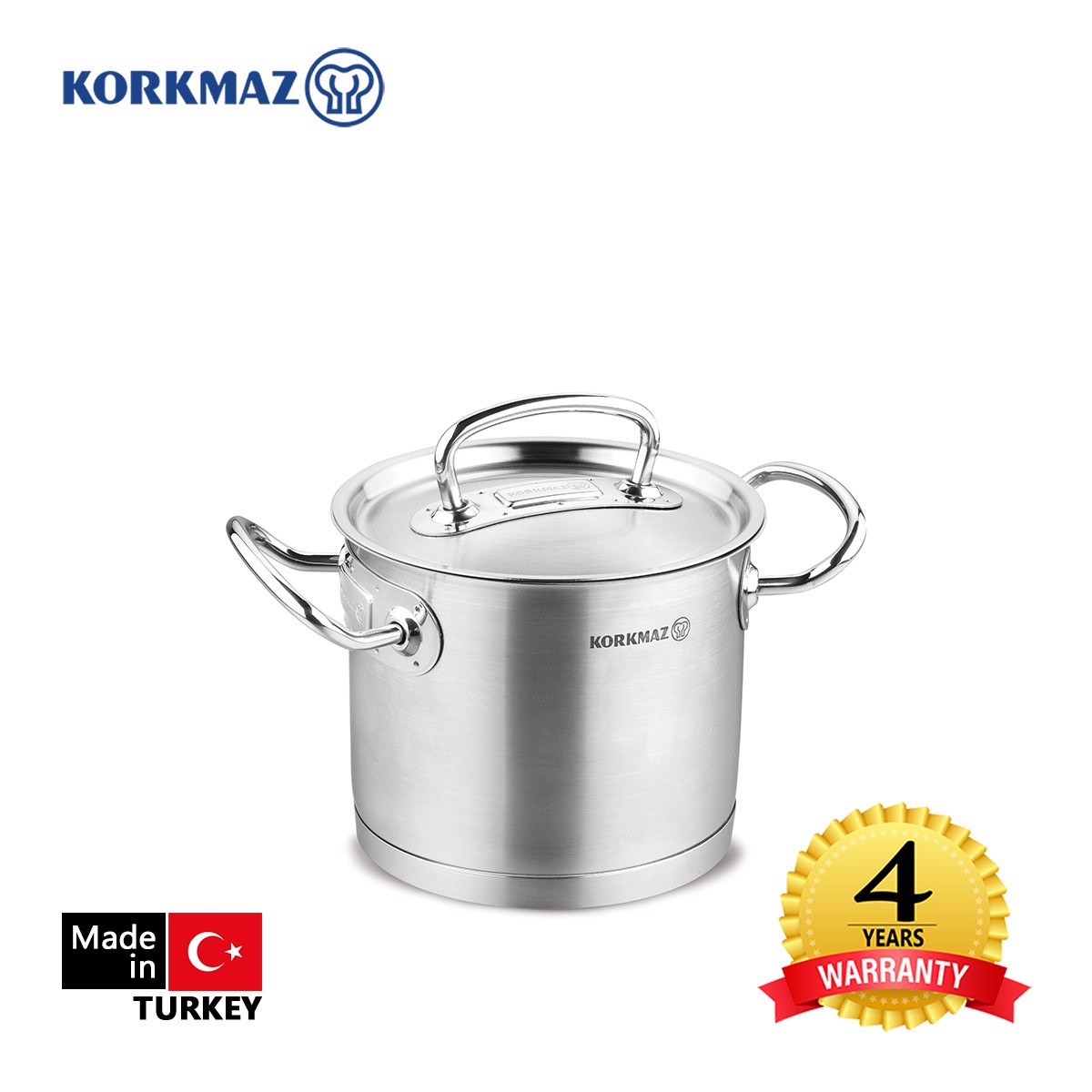 Nồi inox cao cấp Korkmaz Proline 2.7 lít thân cao - A1164 - Hàng Chính Hãng