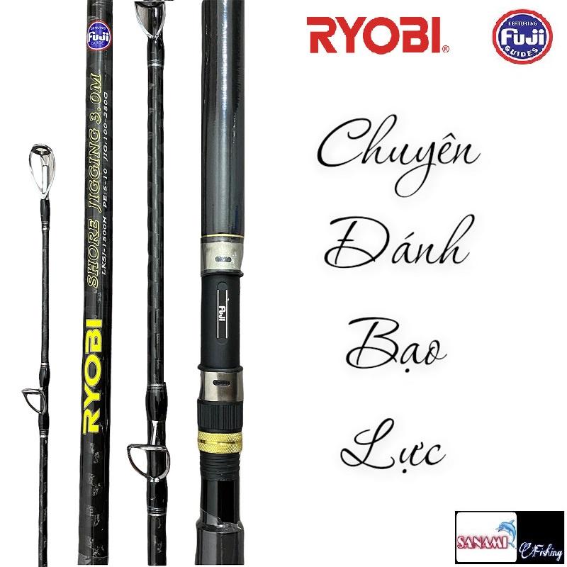 Cần Câu Máy 2 Khúc RYOBI Shore Jigging Chuyên Đánh Bạo Lực Khoen Fuji Đến Từ Nhật Bản CM06