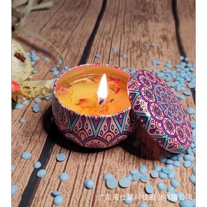 Nến Thơm Hoa Khô Chiết Xuất Tự Nhiên Hot 2021