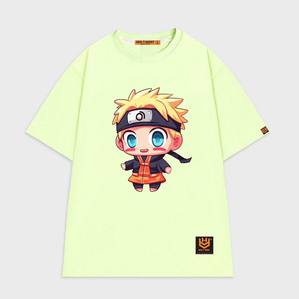 Áo thun tay lỡ unisex áo phông nam nữ oversize hình manga Naruto ninja vui nhộn