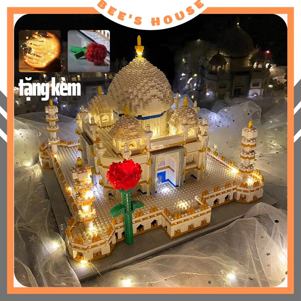 Đồ chơi lâu đài con gái công chúa kiến trúc mô hình đền tajmahal ấn độ xếp hình lắp ráp