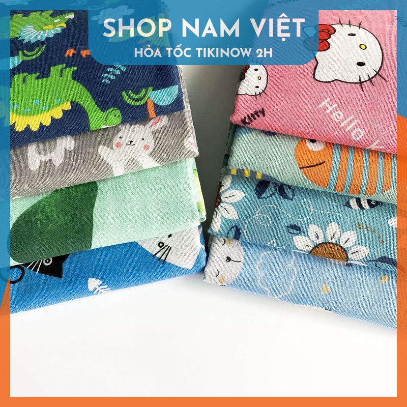 [KHỔ LỚN VẢI DÀY]Vải Linen Thô Họa Tiết Nhật để trải bàn, làm phông chụp, may túi ví