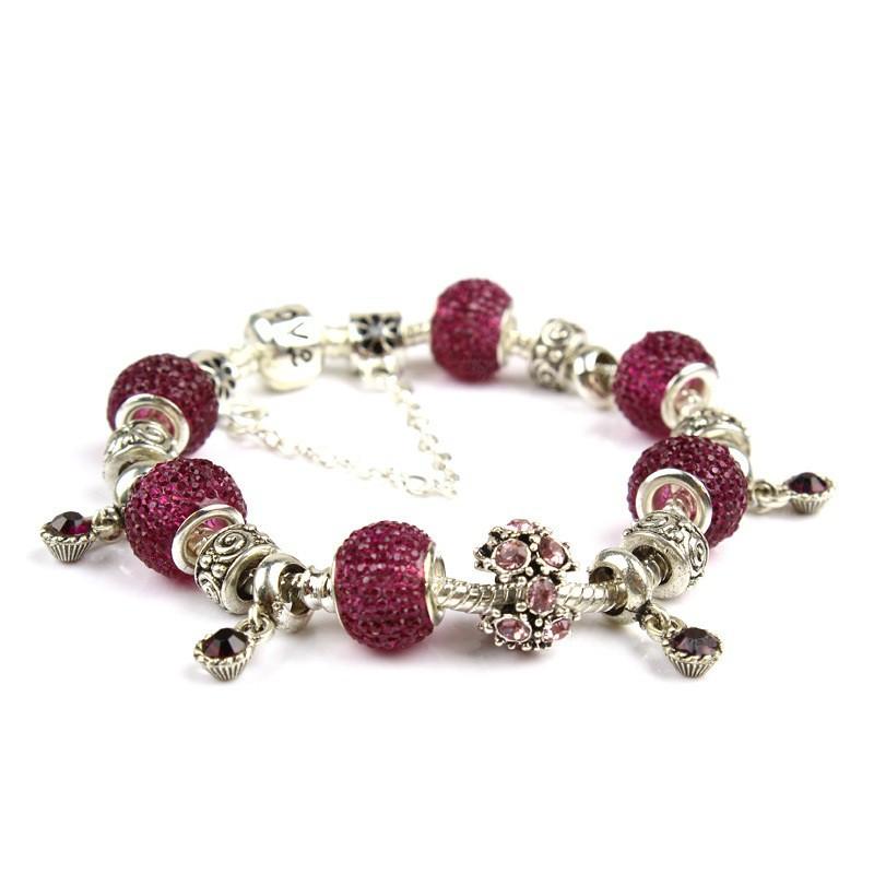 Vòng tay charm sắc màu dành cho nữ