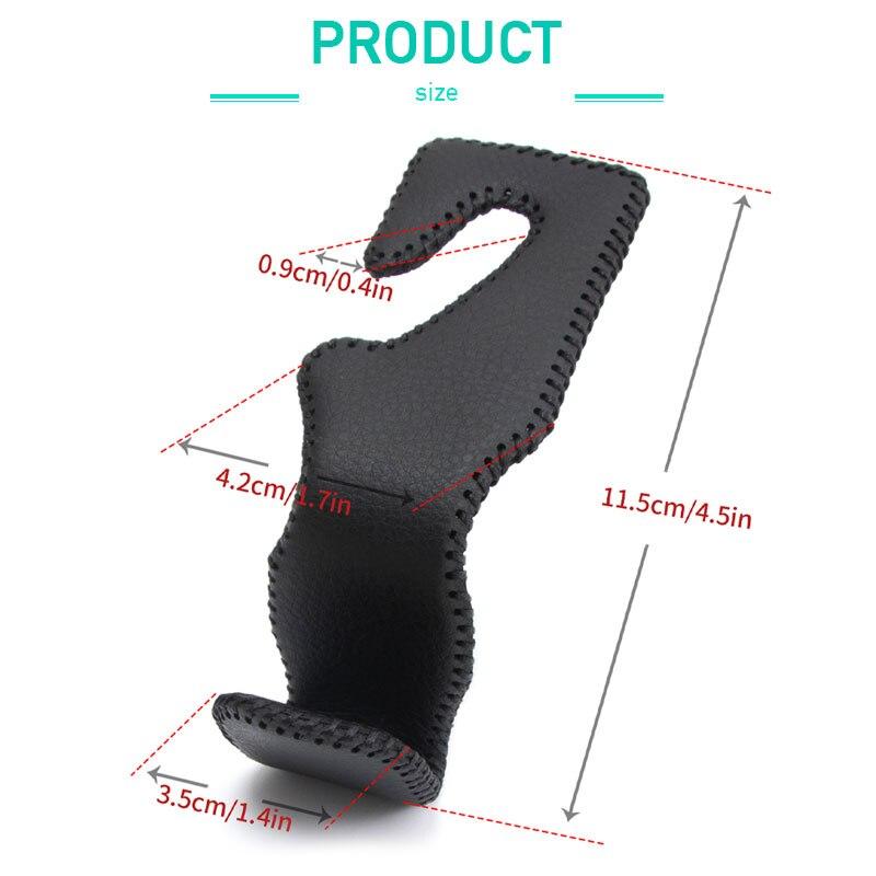 Móc treo xe hơi sang trọng Móc treo bằng thép Móc treo bằng thép cho ghế sau ô tô Giá đỡ túi sau Tựa đầu ô tô