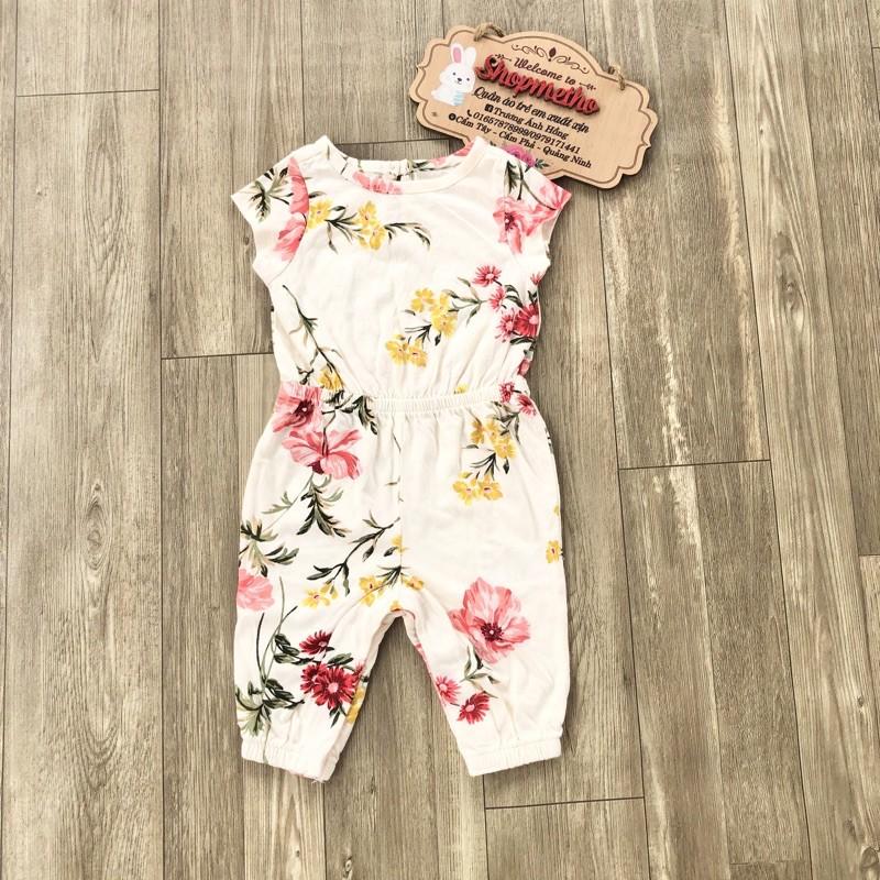 Jumsuit bé gái chất cotton mềm xuất dư