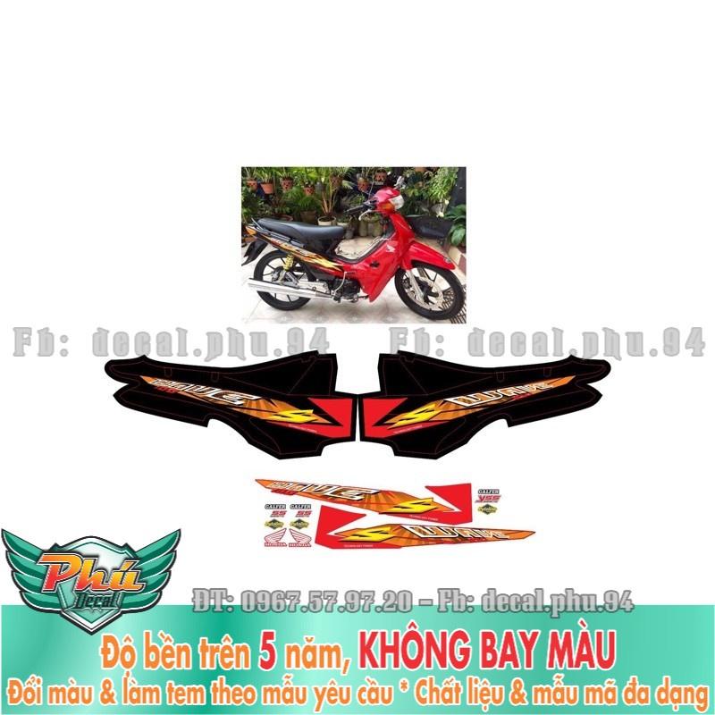 Tem rời Wave nhỏ đỏ đen