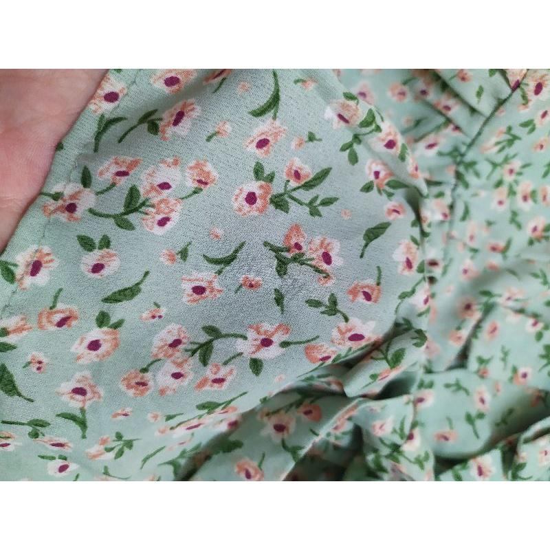 Áo kiểu, tông màu vintage, hoa nhí