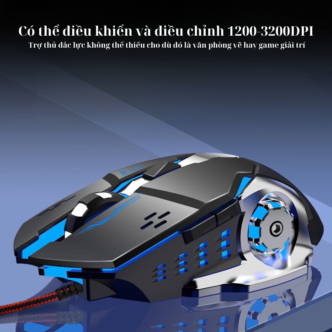 Chuột Gaming Máy Tính Có Dây SEASY G3, Độ Nhạy Cao, 6 Nút Bấm, Đèn LED Hiển Thị, Phù Hợp Cho Game Thủ Và Văn Phòng- Hàng Chính Hãng