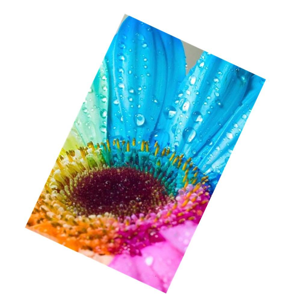 Dewdrop Sunflower Full Drill Round Diamond Embriodery Painting Cross Stitch Arts Craft Picture