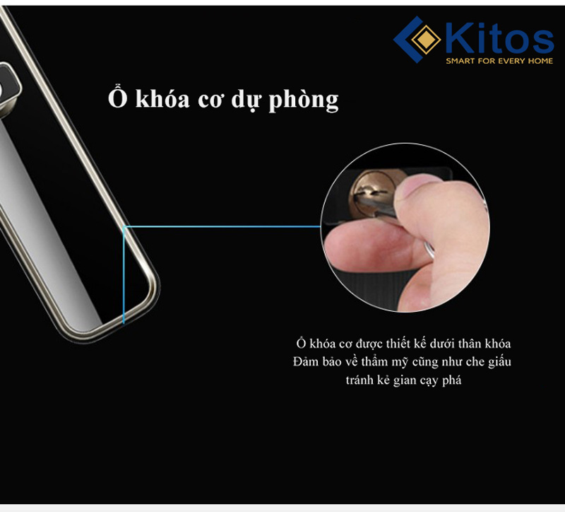 Khóa cửa thông minh Kitos KT-X3 có camera