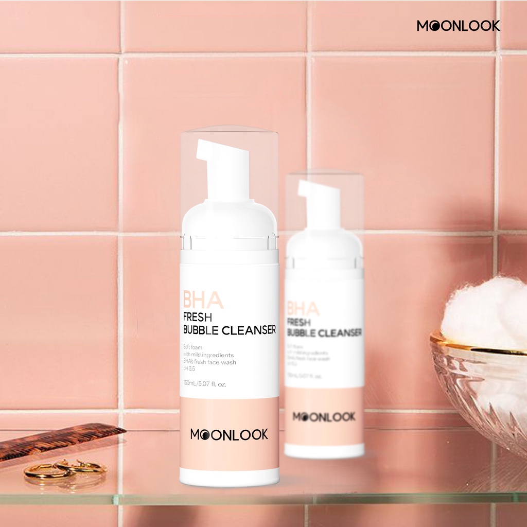 Sữa rửa mặt tạo bọt BHA MoonLook 150ml
