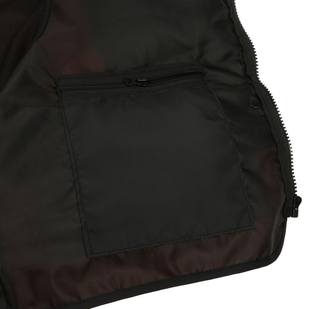 Multi-Pocket Fishing Vest Photography Waistcoat Hunting Jacket - Orange XL