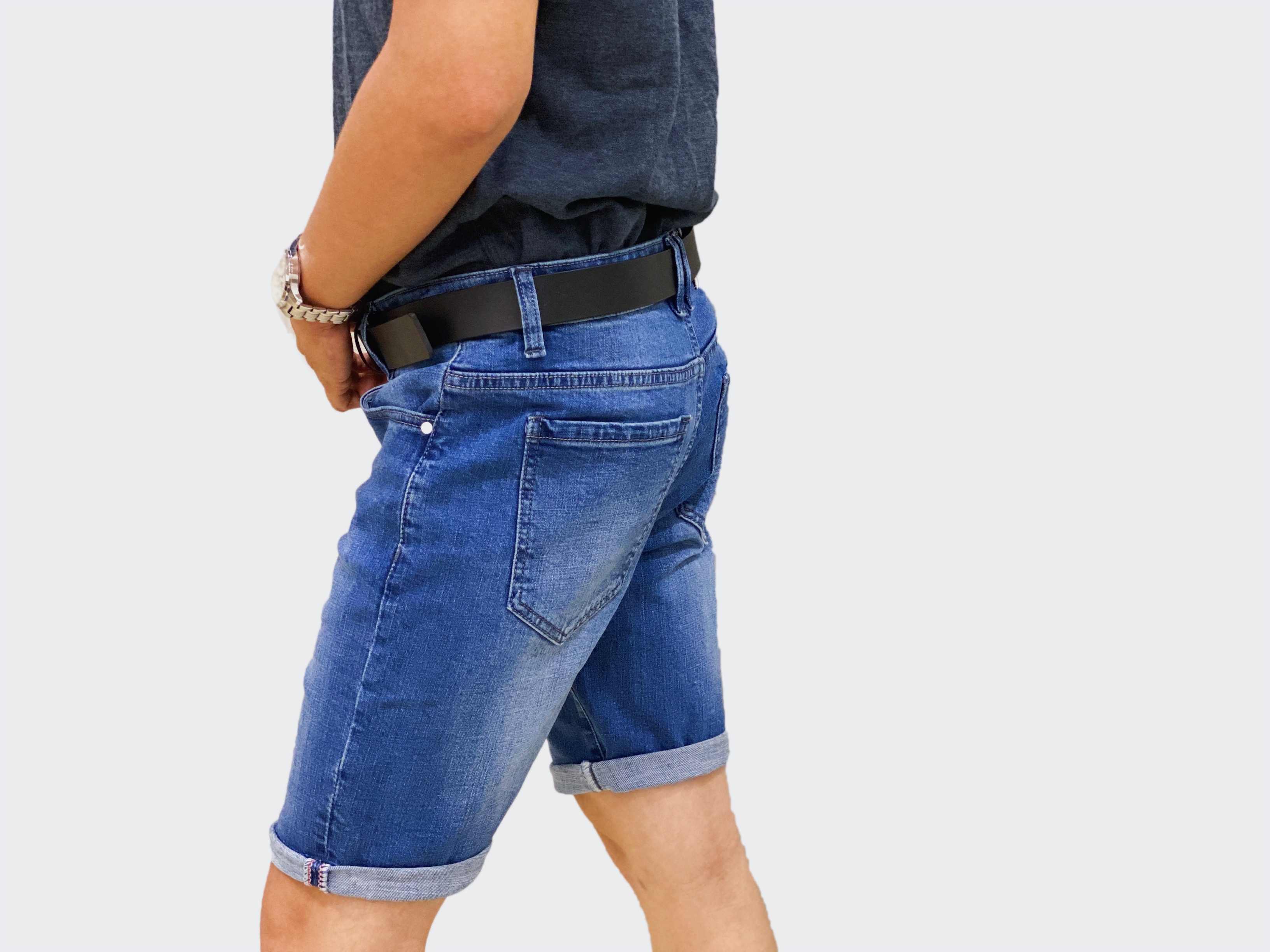 QUẦN SHORT JEAN NAM XANH NHẠT THỜI TRANG CAO CẤP