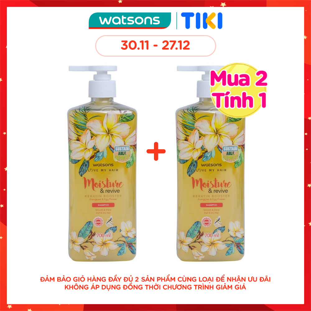 Dầu Gội Watsons Frangipani Egg Protein Shampoo 700ml