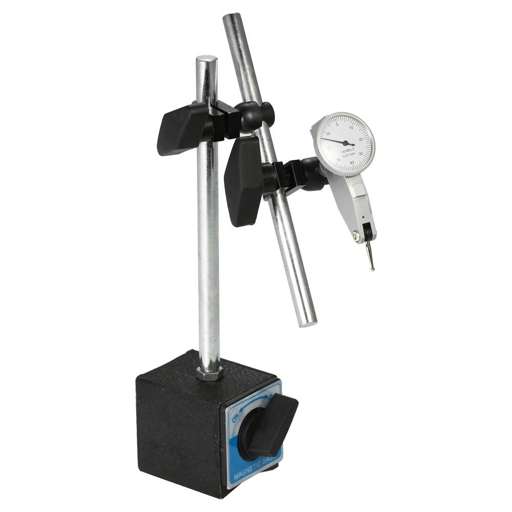 Magnetic Base Holder Iron Mini Flexible Bracket Tool with Double Adjustable Pole for Leverage Dial Indicator Test Gauge