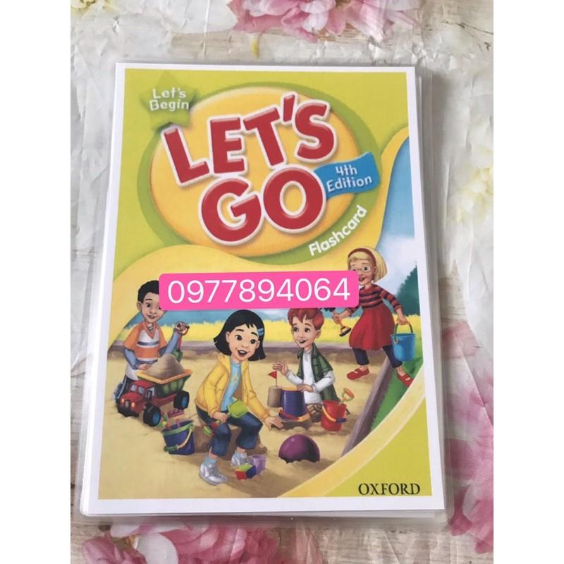 Flashcards Tiếng Anh Let’s go begin phiên bản 4th mới nhất ép plastics bền đẹp