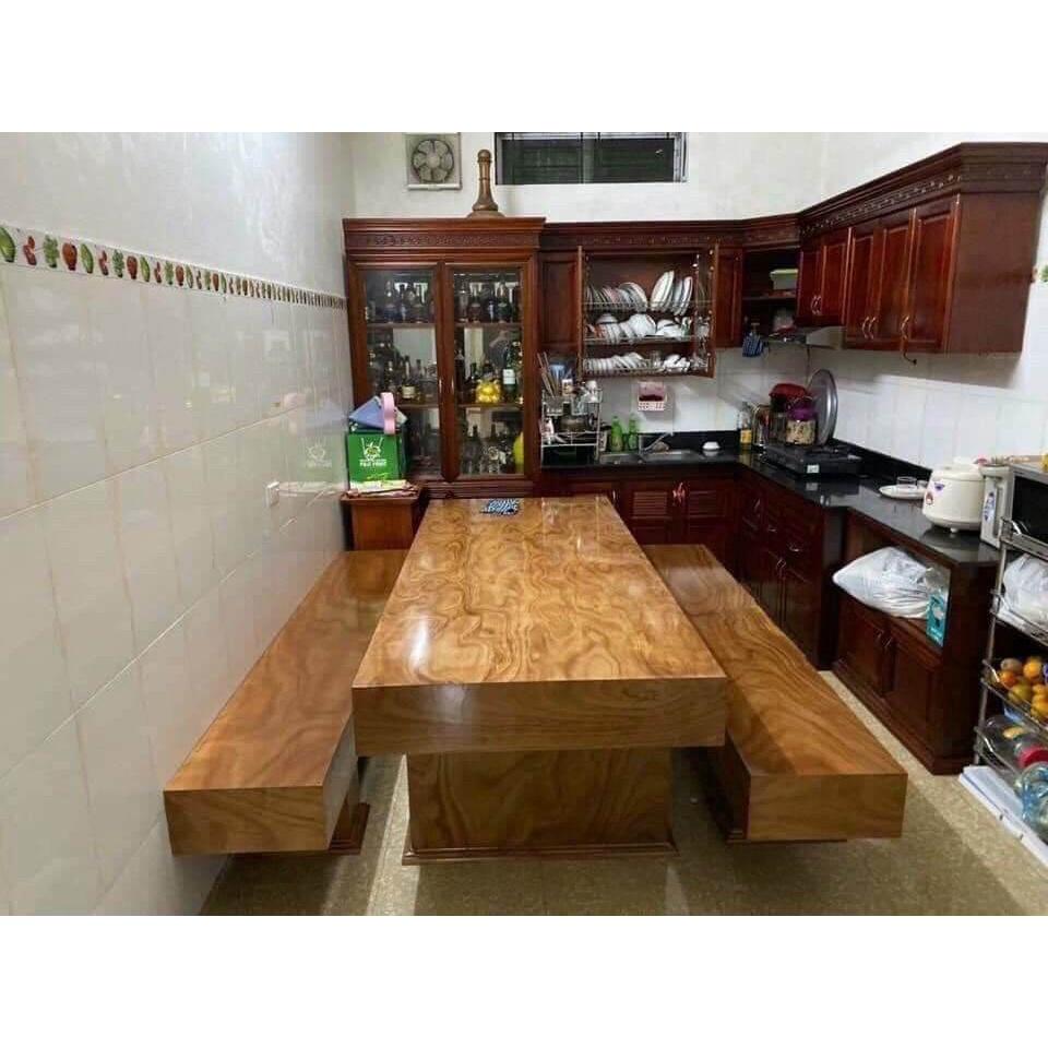 Bộ bàn ghế K3 mẫu ghế ko tựa VTV - Đồ Gỗ Bình Long 0388 639 288