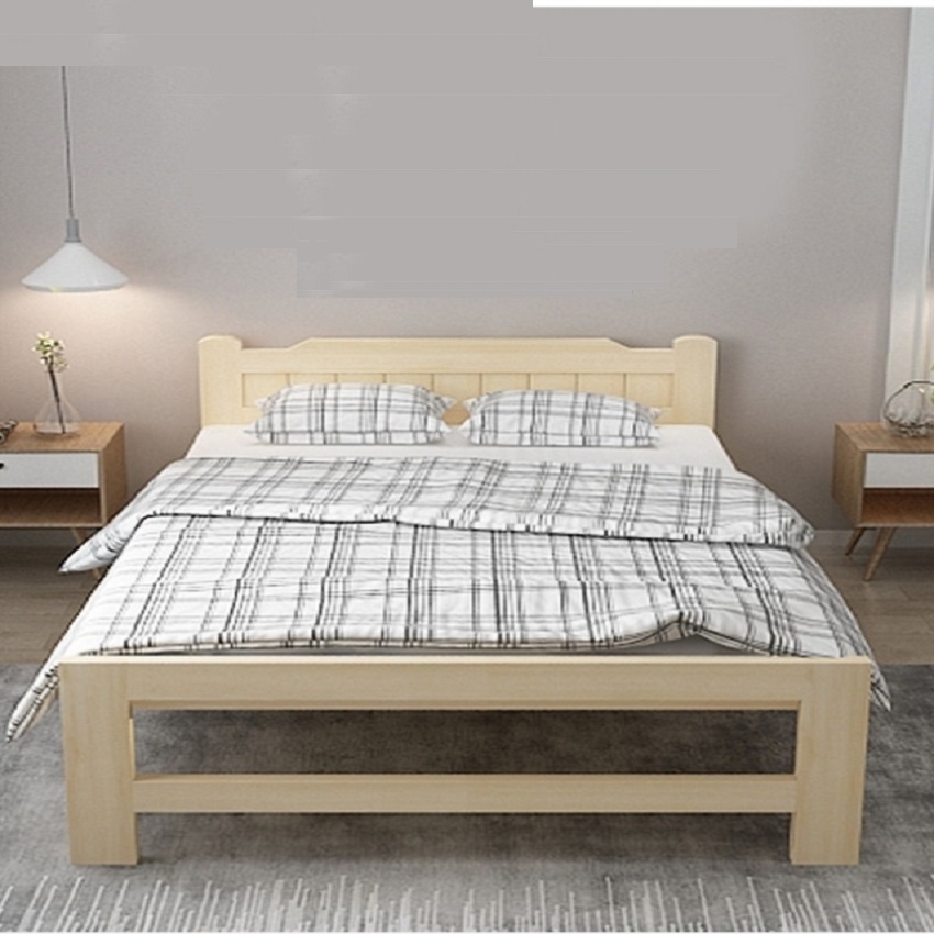 Giường Ngủ Gập Gọn Gỗ Thịt Tự Nhiên Cao Cấp Fullbox Đệm Gối