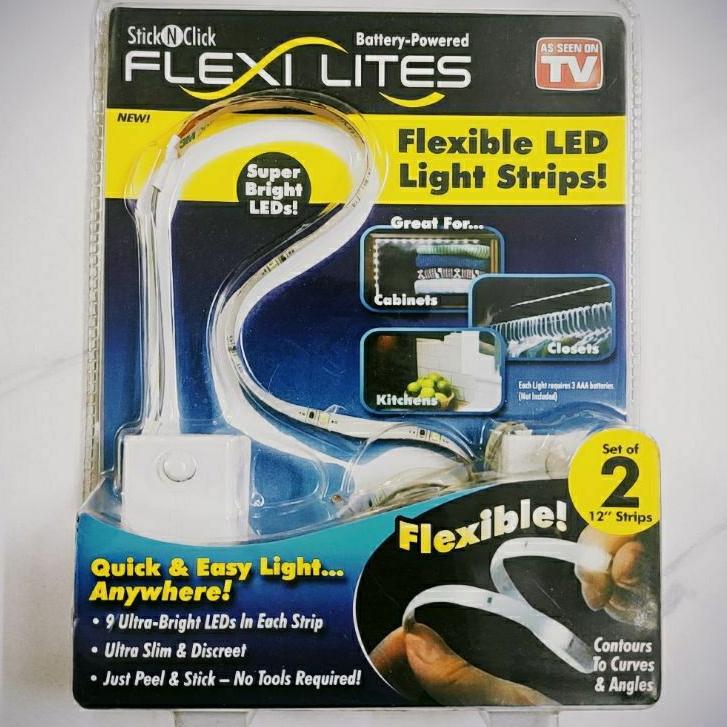 Bộ 2 dây đèn led gắm gầm giường xài pin AAA - Đèn led dán tủ quần áo dán ngăn kéo - Combo 2 dây led treo nhà bếp đa năng