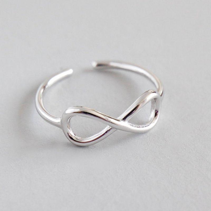 Nhẫn bạc hở vô cực YN JEWELRY