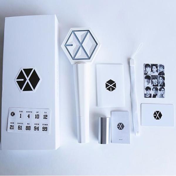 Lightstick Exo gậy cổ vũ ver 2 tặng kèm pin (hàng unoff) gậy cổ vũ ánh sáng hòa nhạc phát sáng nhóm nhạc idol Hàn quốc tặng ảnh thiết kế vcone