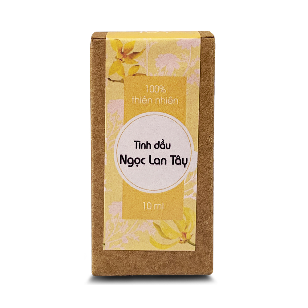 Tinh Dầu Ylang Ngọc Lan Tây Nguyên Chất Joy 10ml Xông Phòng - Thư Giãn Dễ Chịu - Kháng Khuẩn - Khử Mùi Hôi - Giảm Say Tàu Xe