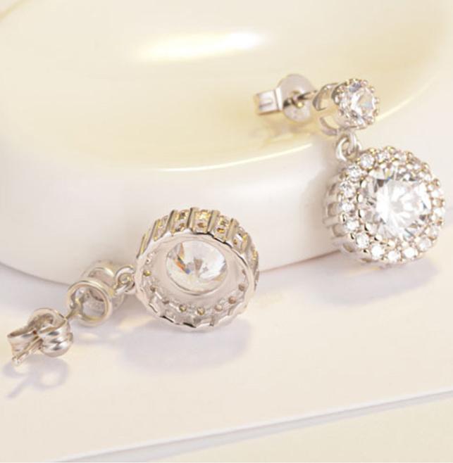 Bông tai nạm đá zircon lấp lánh BHBT349